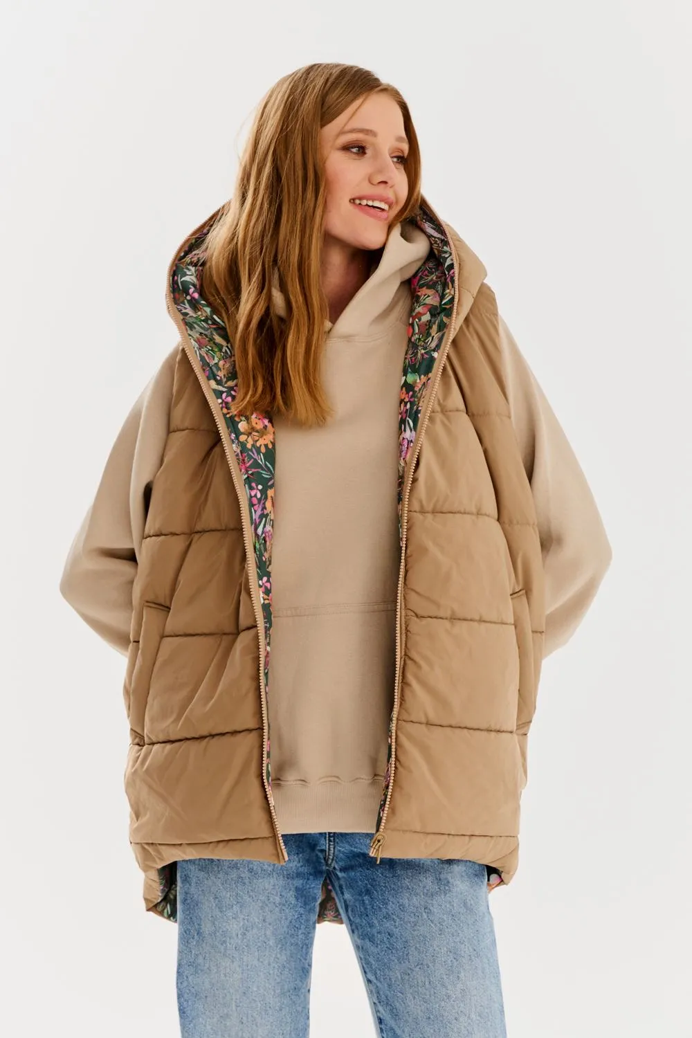 Flower Echo double-sided vest
