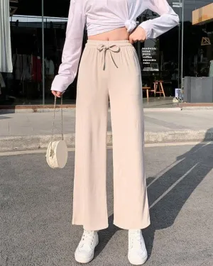 FOURBASIX Essential Ribbed Tie Pant