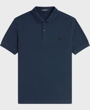 Fred Perry M6000 Plain Polo Shirt Dark Navy