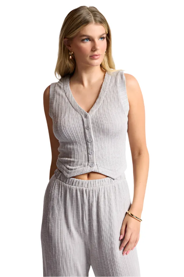 FRESH FAIR RIBKNIT VEST