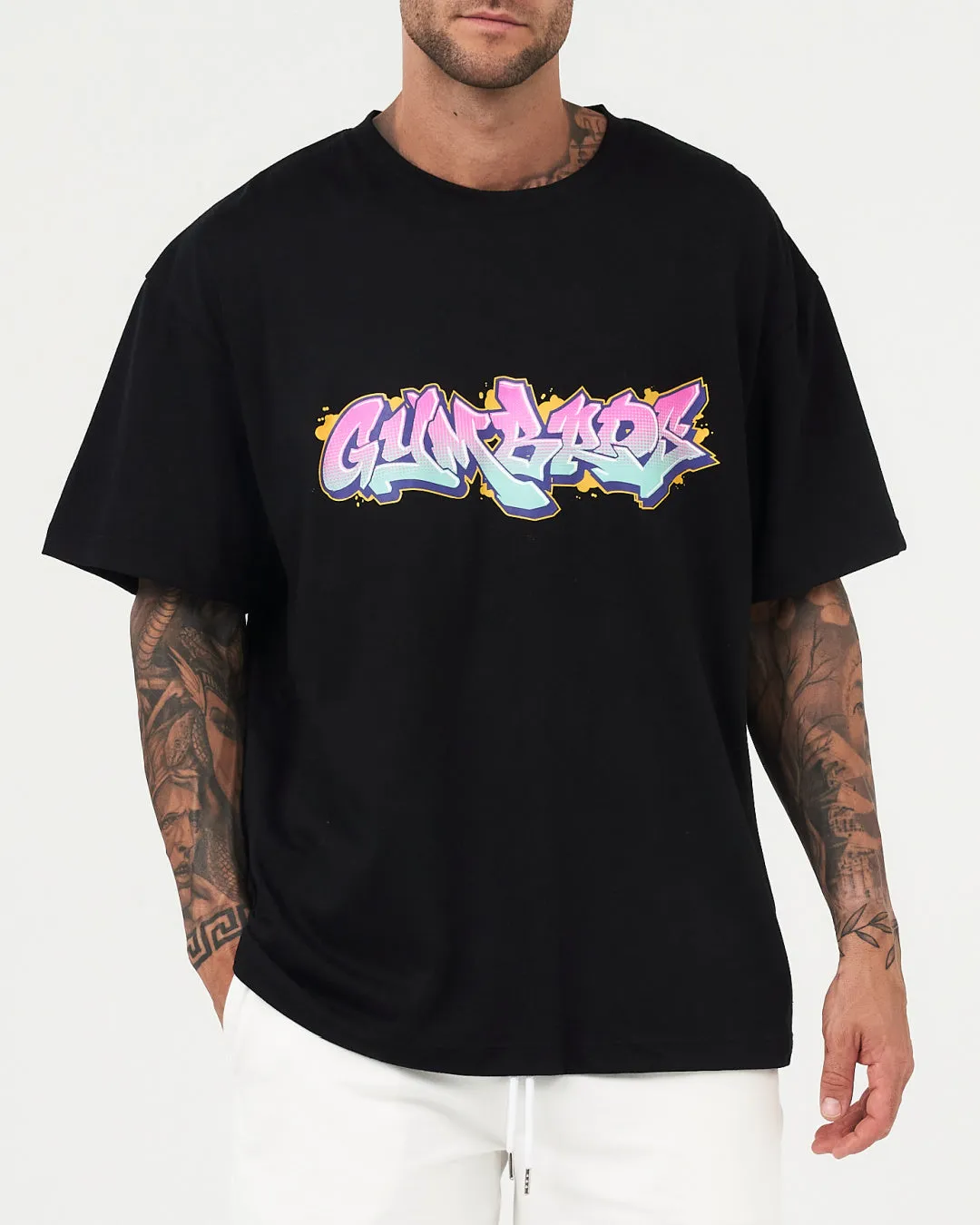 Graffiti Logo GYMBROs NFT Tee (Black)