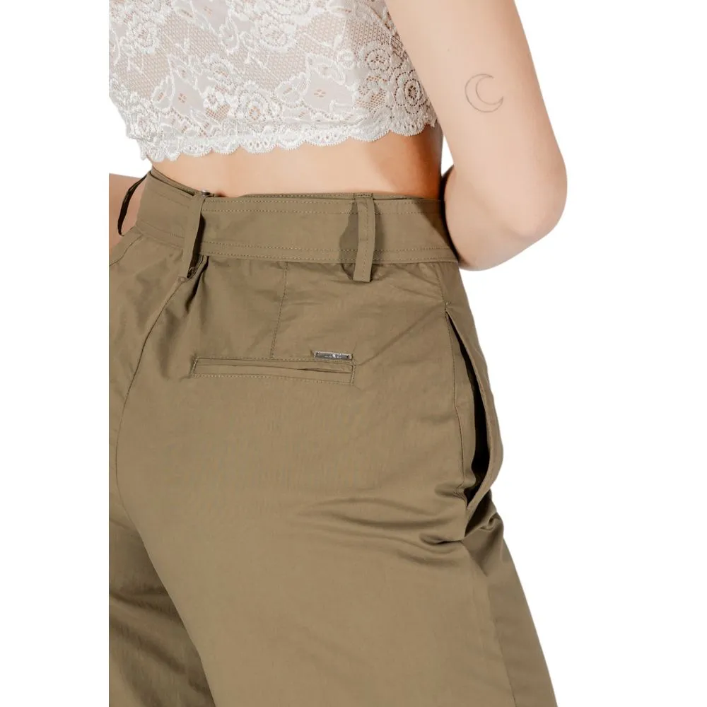 Green Cotton Jeans & Pant
