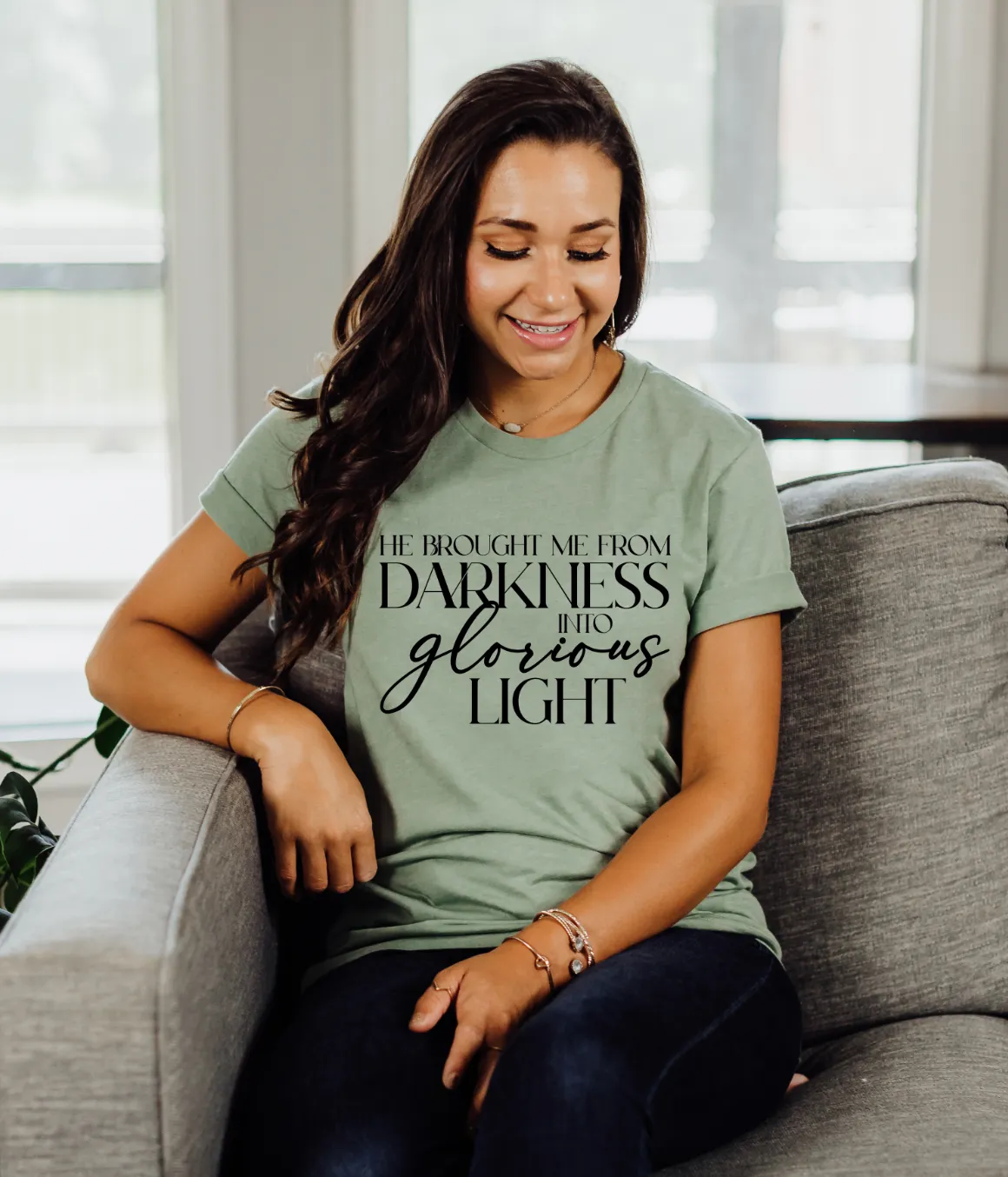 He Brought Me From Darkness Unisex Top