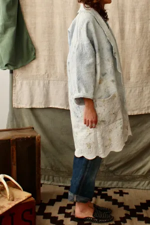 HF170 The Highlands Foundry Indigo Dyed Matelasse Duster