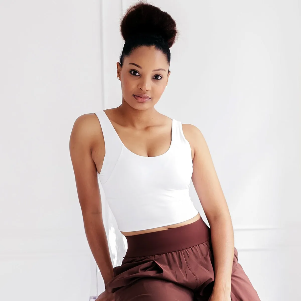 Hourglass Crop Top | White