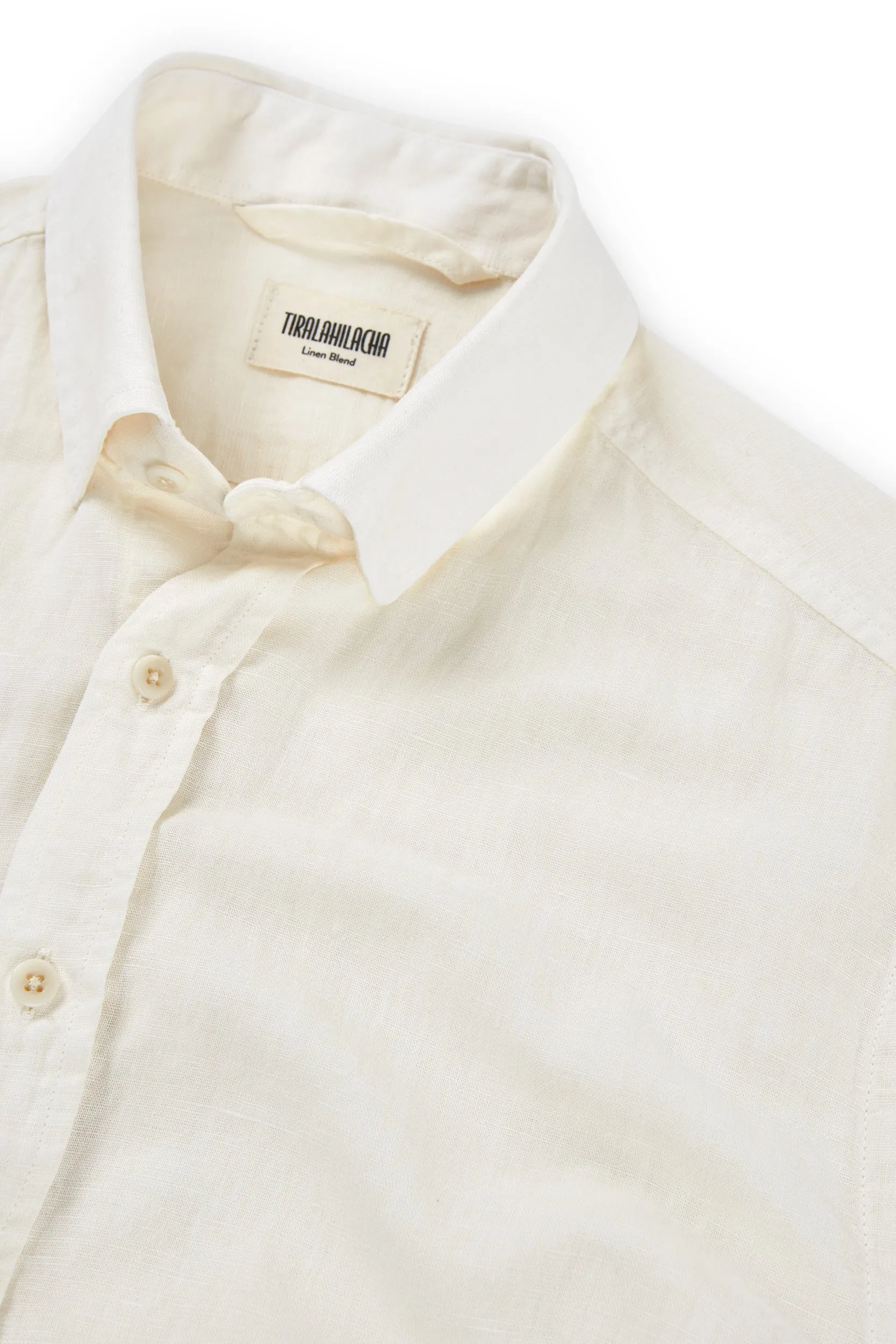 Hugo Unisex Linen Blend Shirt White