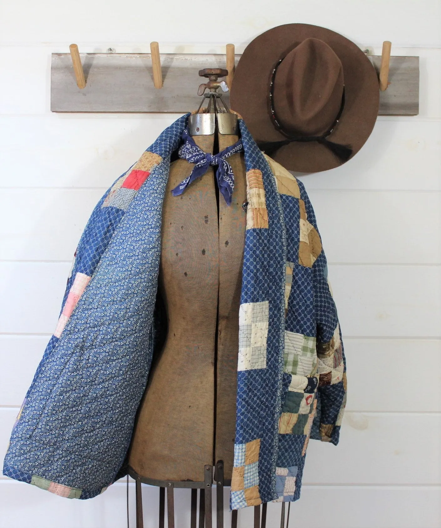Indigo Heirloom Quilt Coat
