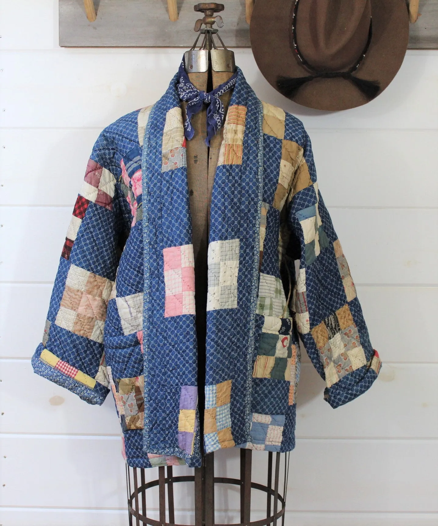 Indigo Heirloom Quilt Coat