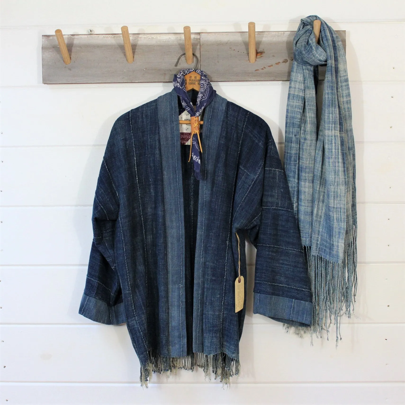 Indigo Quilt Back Jacket