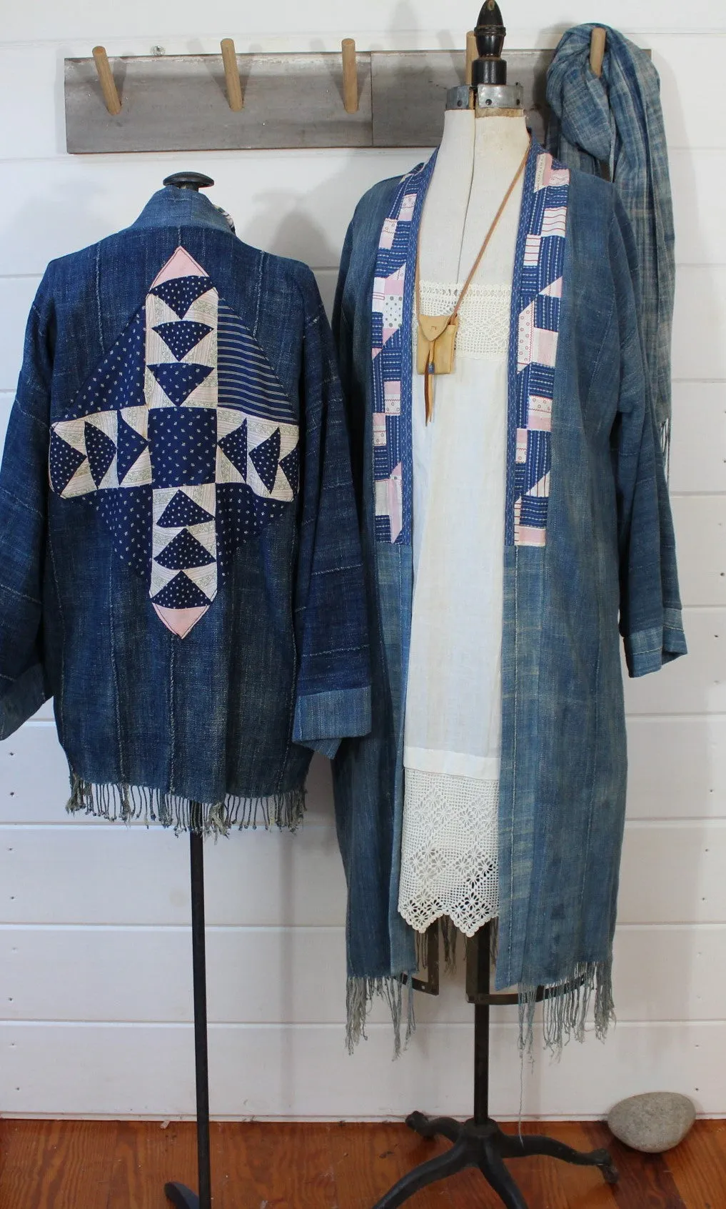 Indigo Quilt Back Jacket