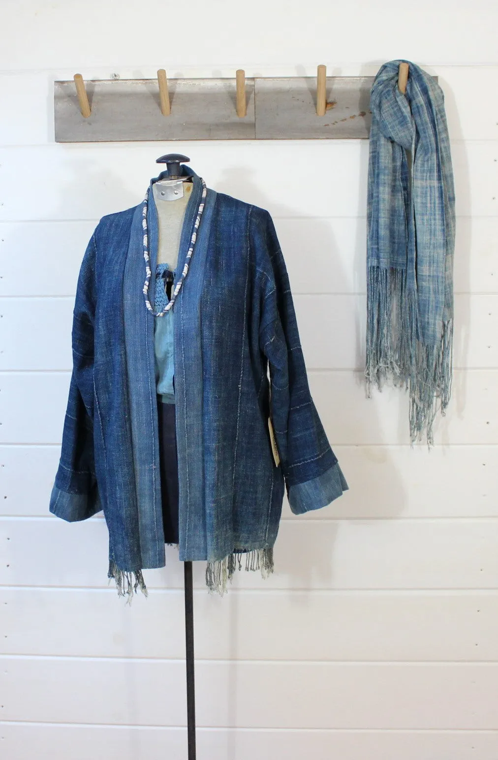 Indigo Quilt Back Jacket