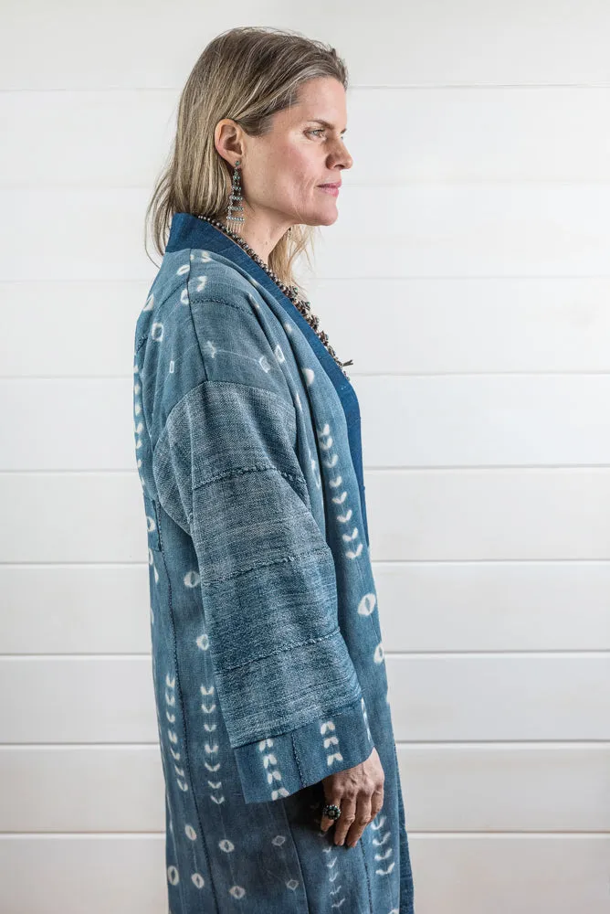 Indigo Shibori Duster