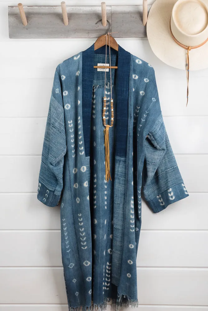 Indigo Shibori Duster
