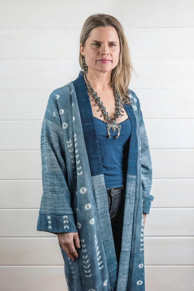 Indigo Shibori Duster