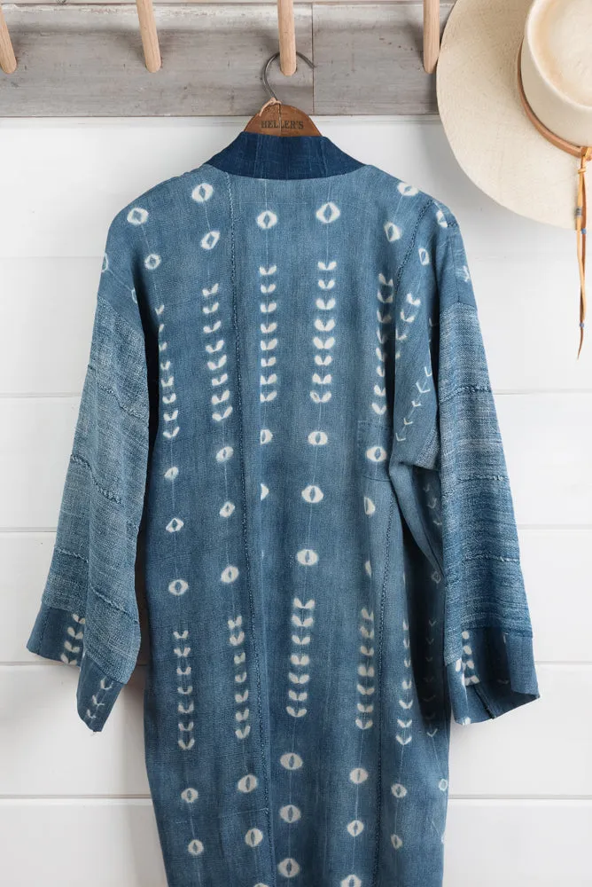 Indigo Shibori Duster