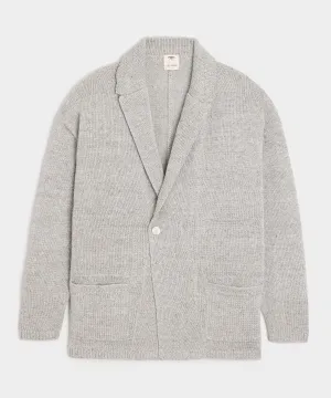 Inis Meáin Relax Jacket in Silver Marl