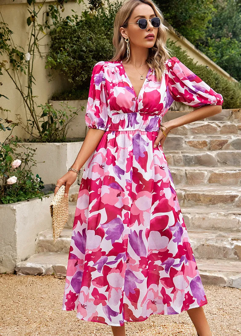 Isla – Elegant Floral Dress