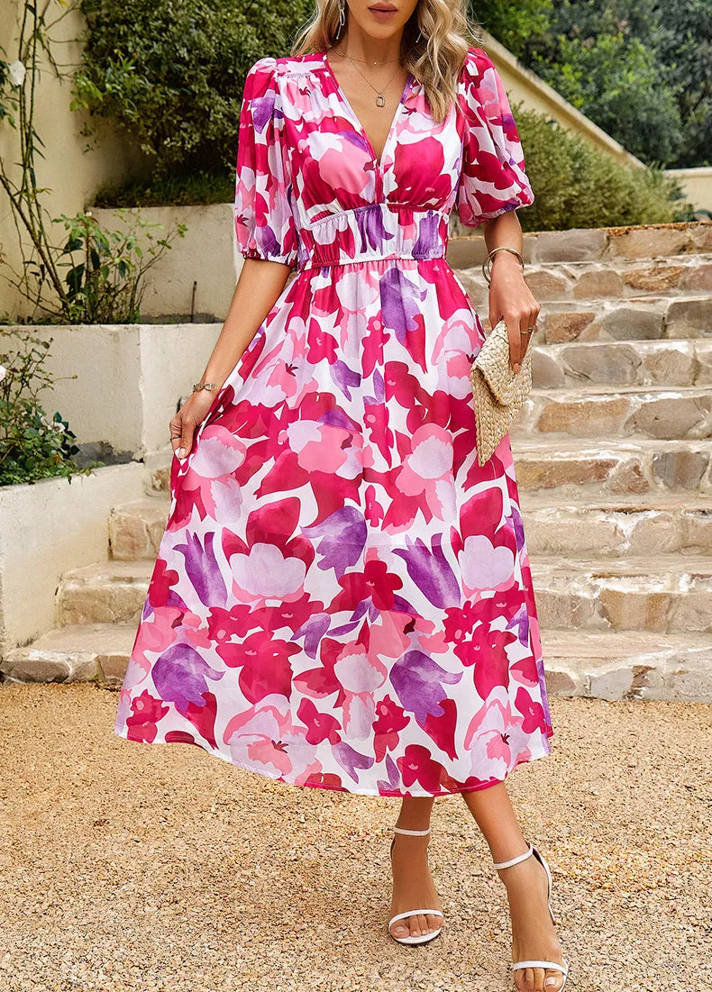 Isla – Elegant Floral Dress