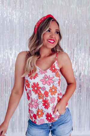 It's a Breeze Floral Cami Top - Ivory