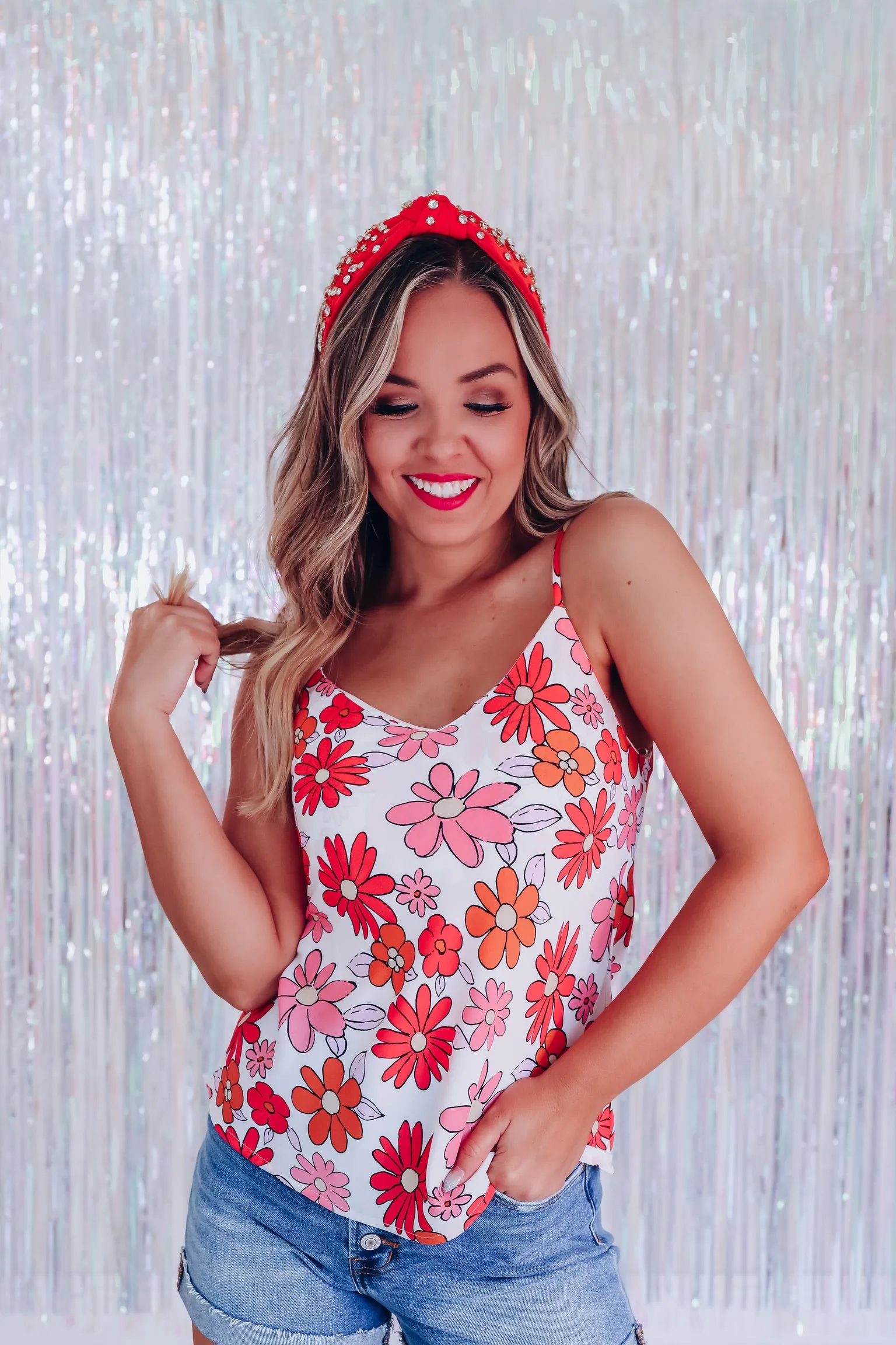 It's a Breeze Floral Cami Top - Ivory