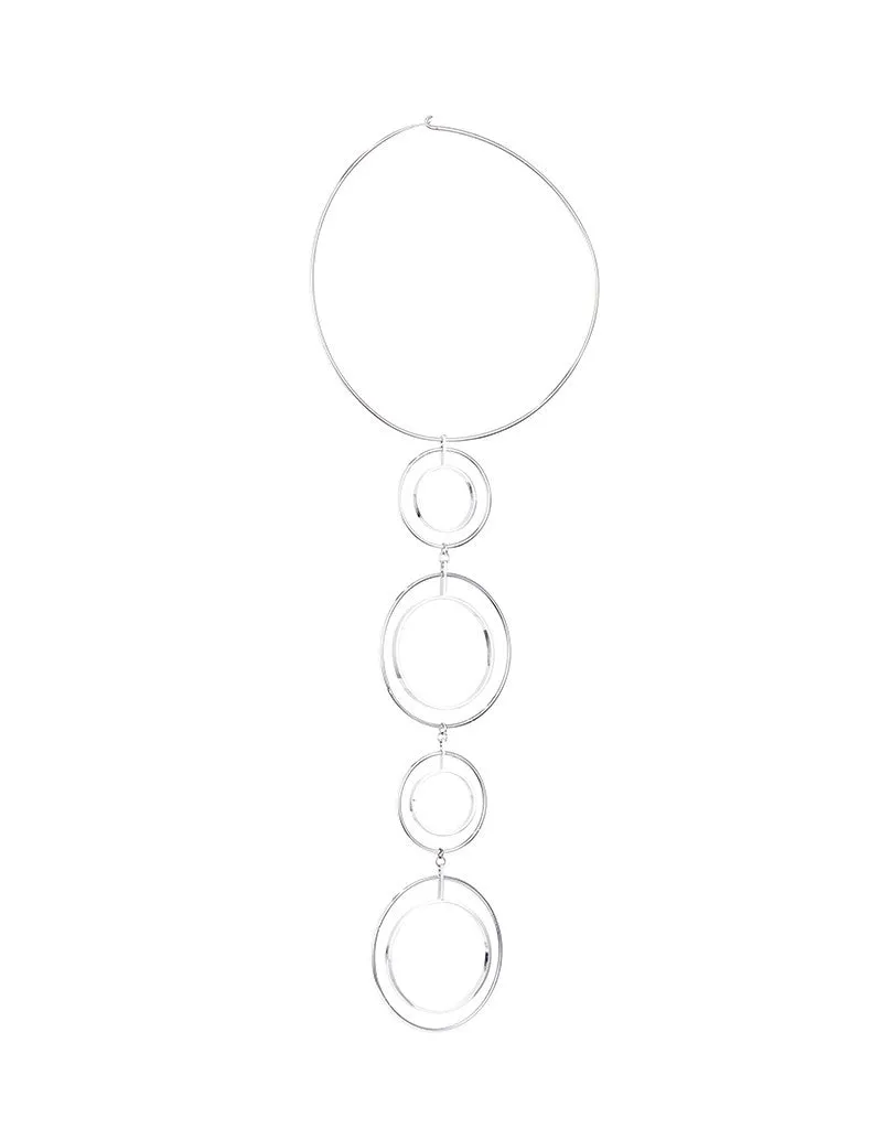 Jenny Bird Boomerang Collar in High Polish Silver