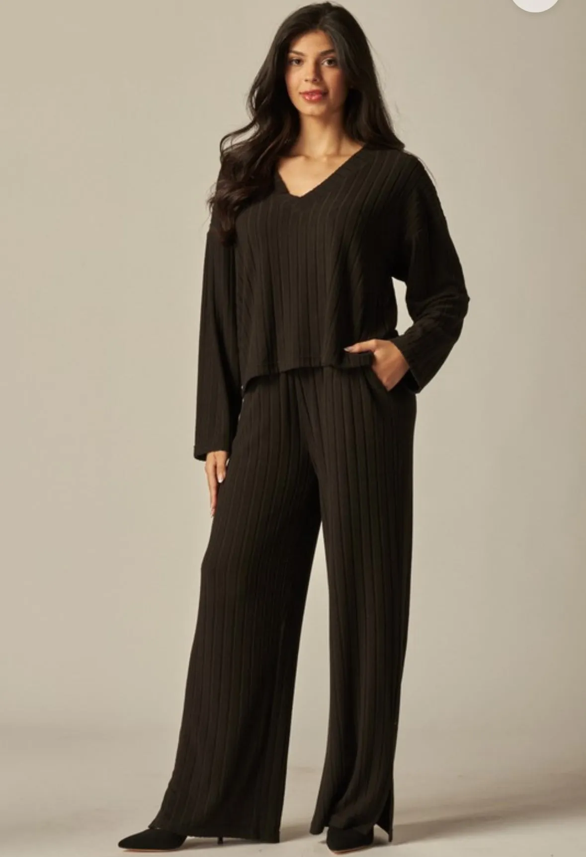 Jet Set Long Sleeve Top - Black