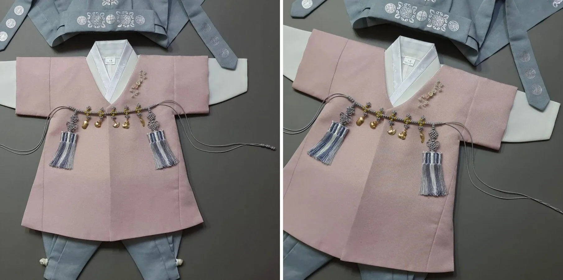 Joon Indie Pink Solid Boy Hanbok (100D-10YR)
