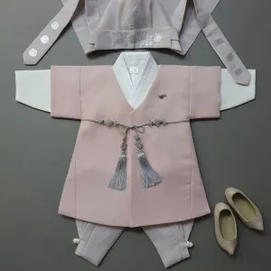 Joon Indie Pink Solid Boy Hanbok (100D-10YR)