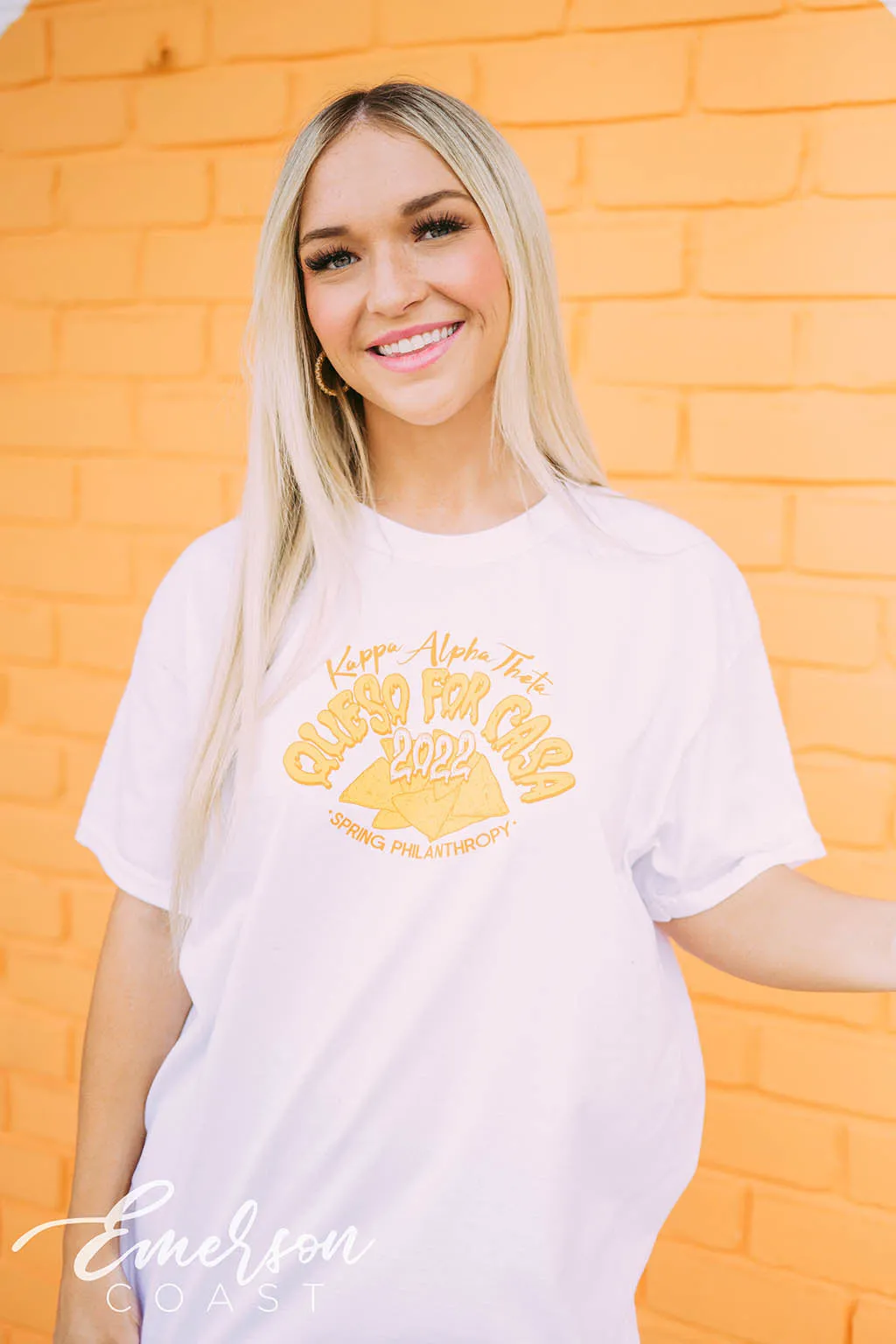 Kappa Alpha Theta Philanthropy Queso for Casa Tee
