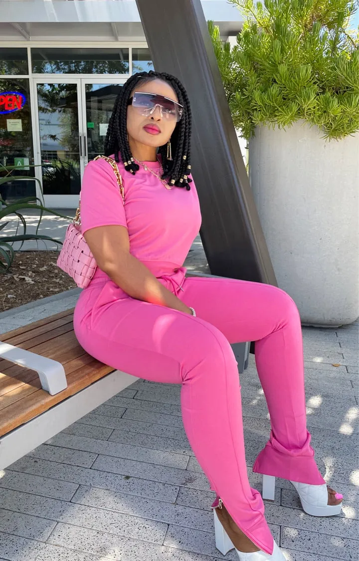 Kenny Pants Sets (Pink)