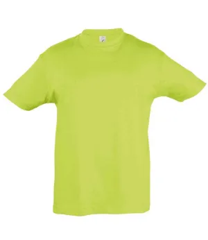 Kids Plain T-Shirt - Apple