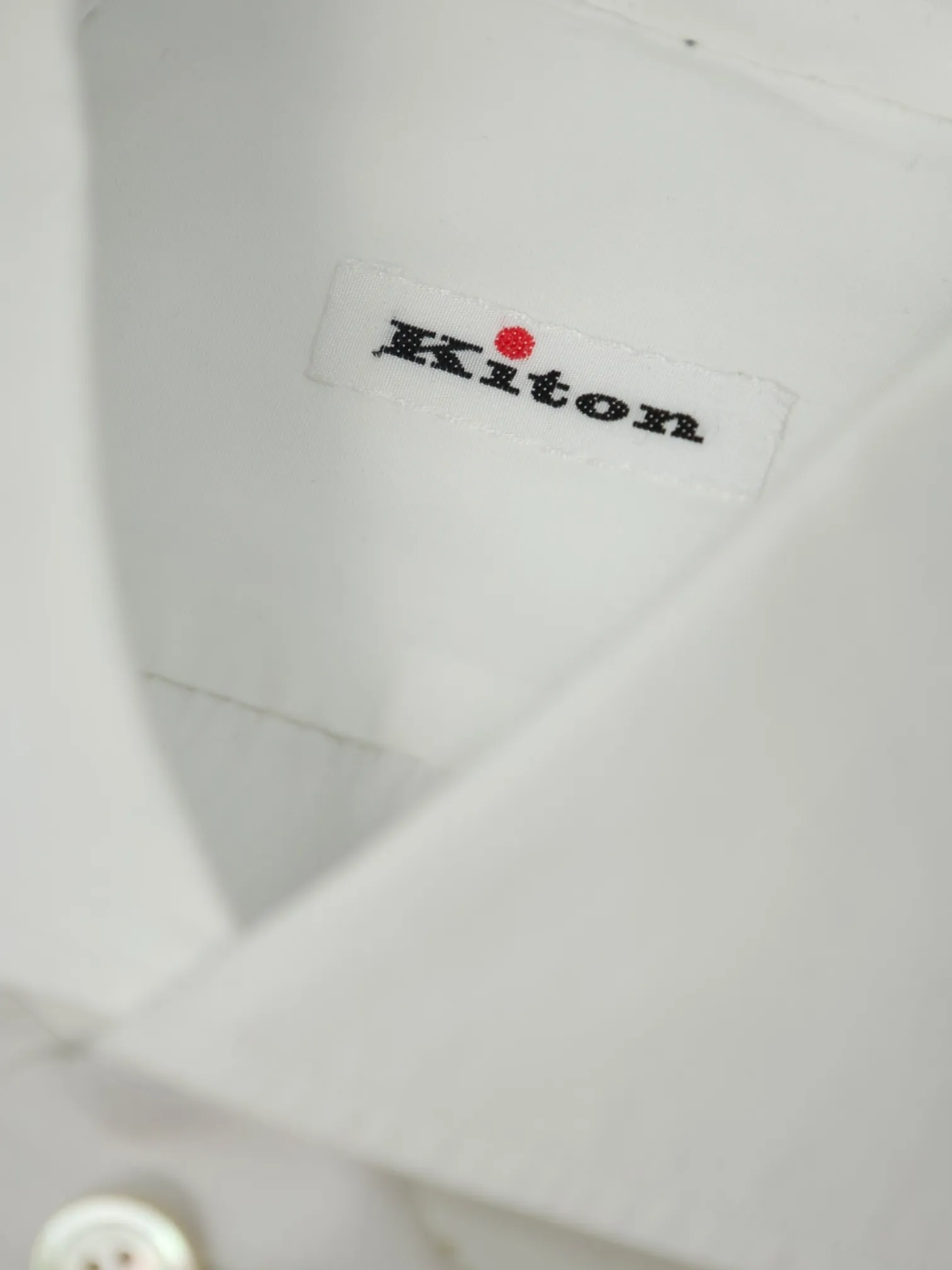 Kiton White Pleated Tuxedo Shirt
