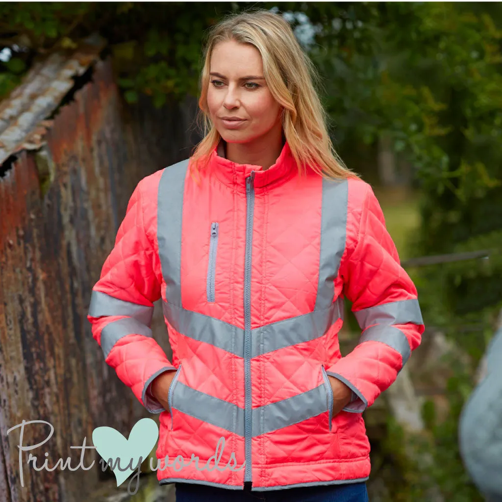 Ladies Hi-Vis Kensington Jacket - PLEASE PASS WIDE AND SLOW