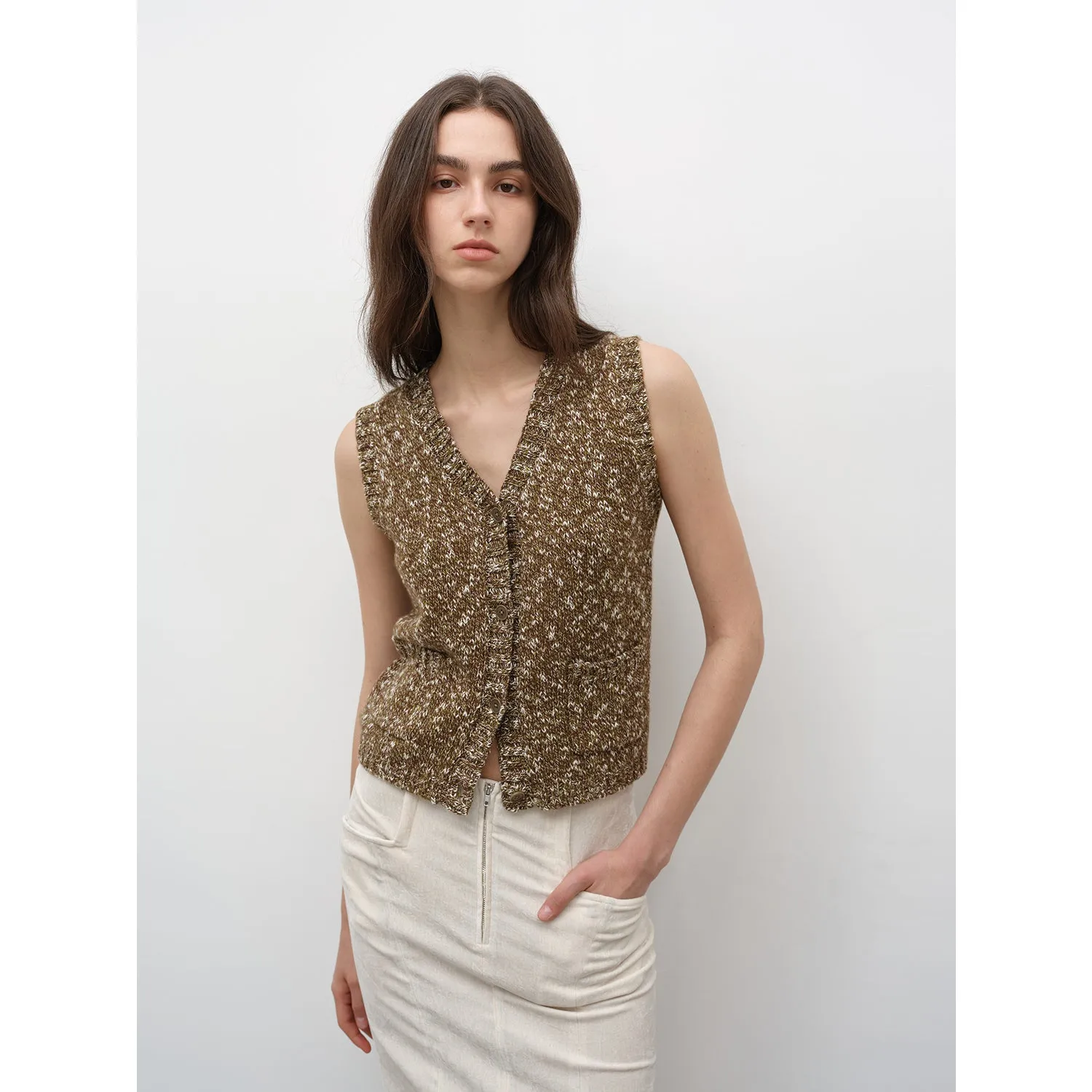 Layered Knit Vest