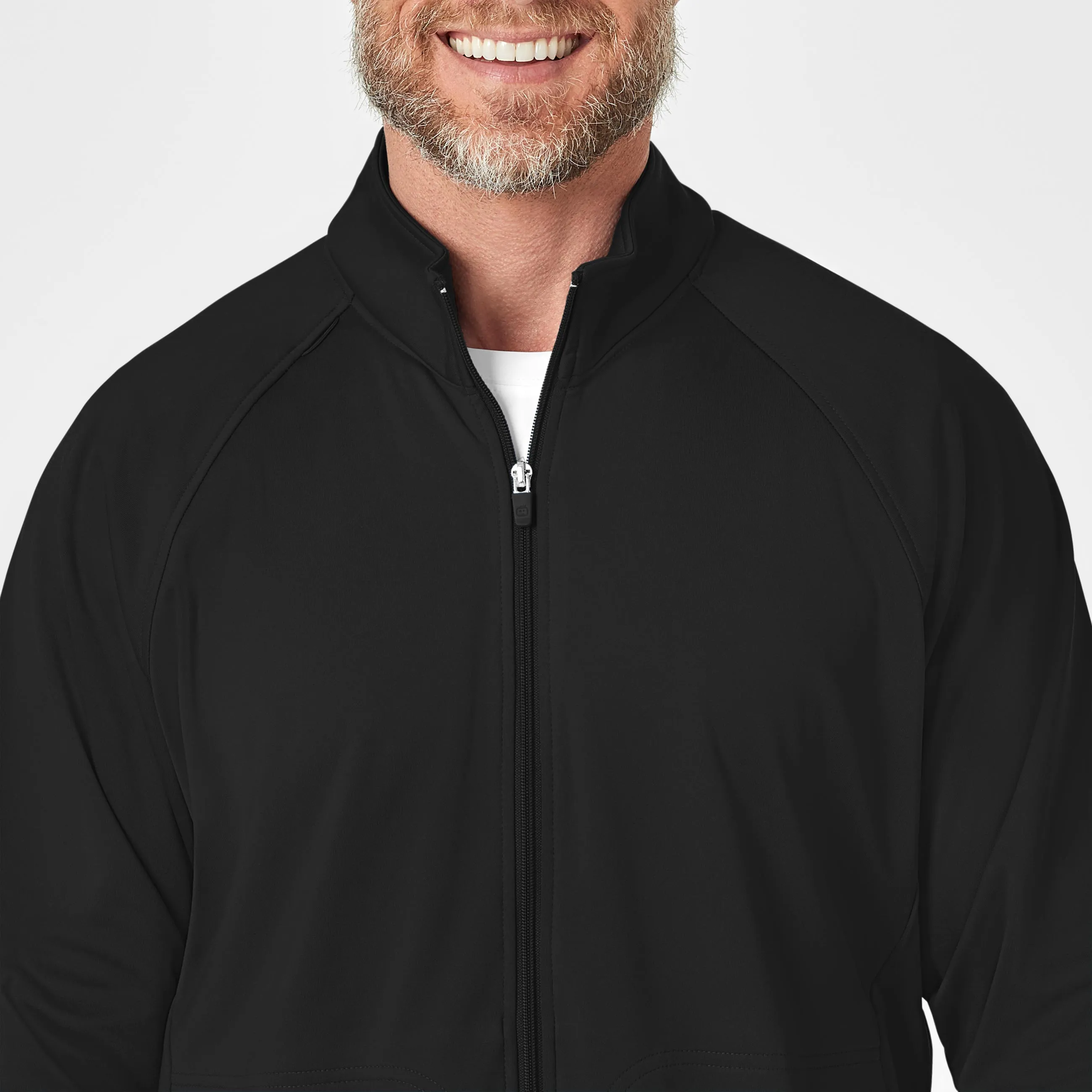 Layers 8309 Men's Fleece Full Zip Jacket Black