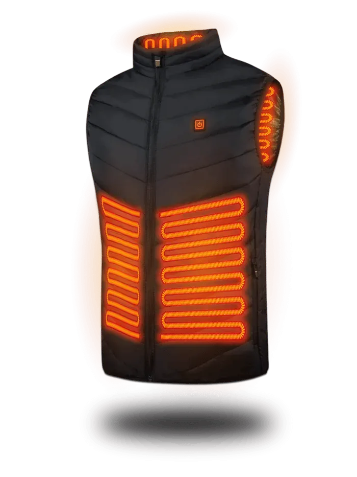 Layla™ - Enhanced Two-Touch Heated Vest with 15 Heat Zones and LED Controller