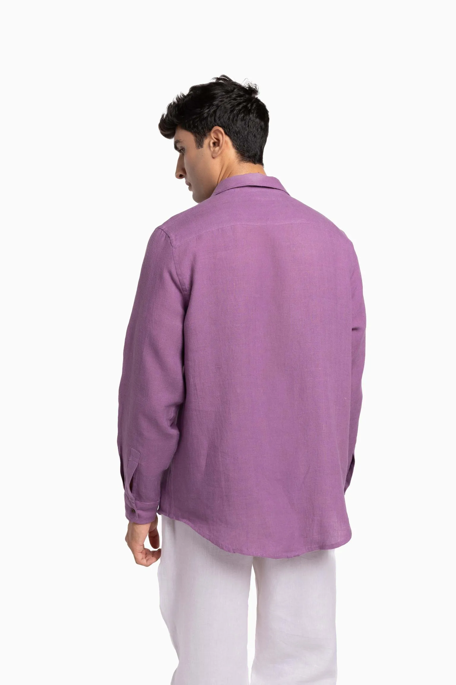 Linen Abel Shirt-Muted Mocha