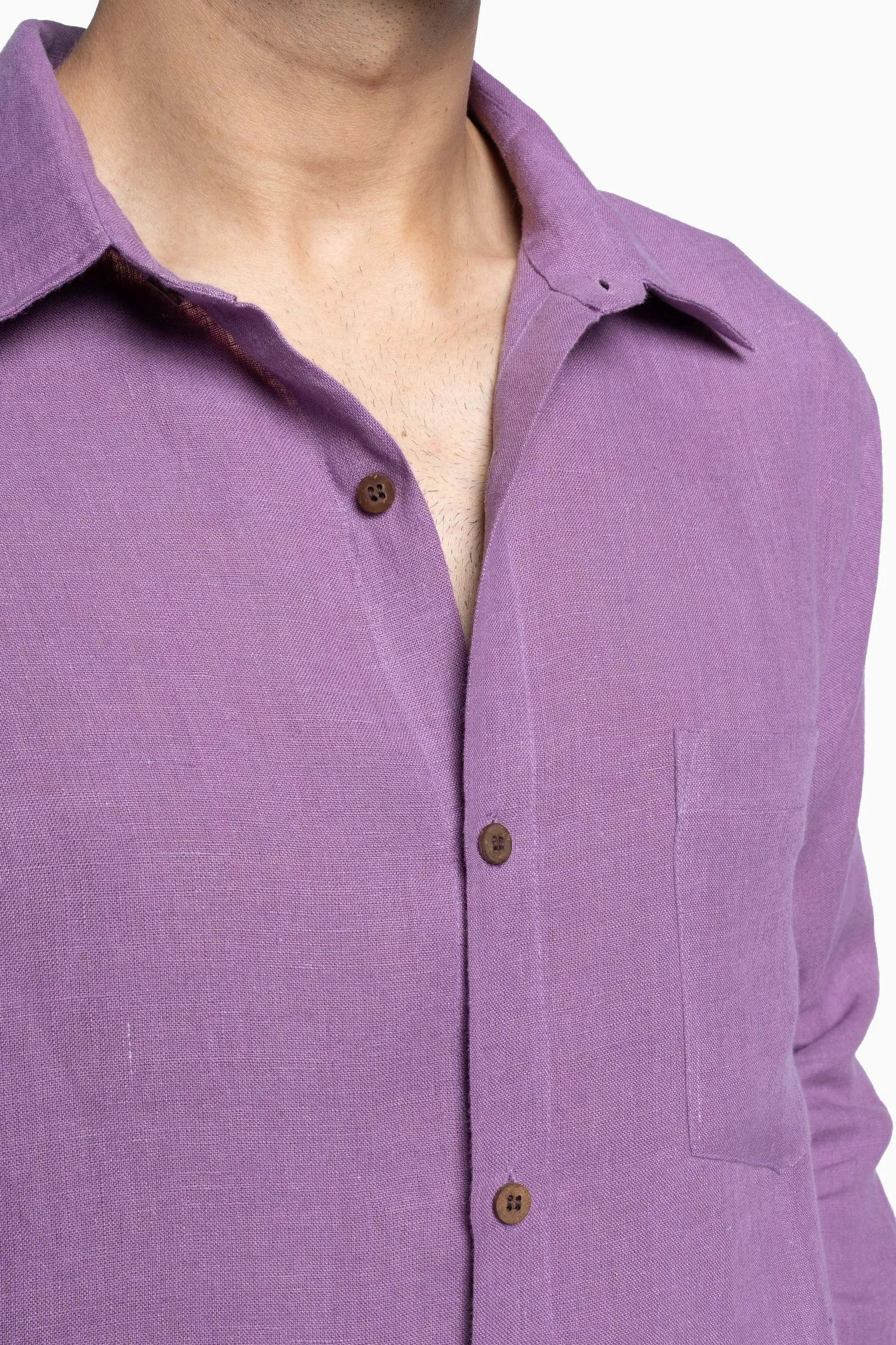 Linen Abel Shirt-Muted Mocha