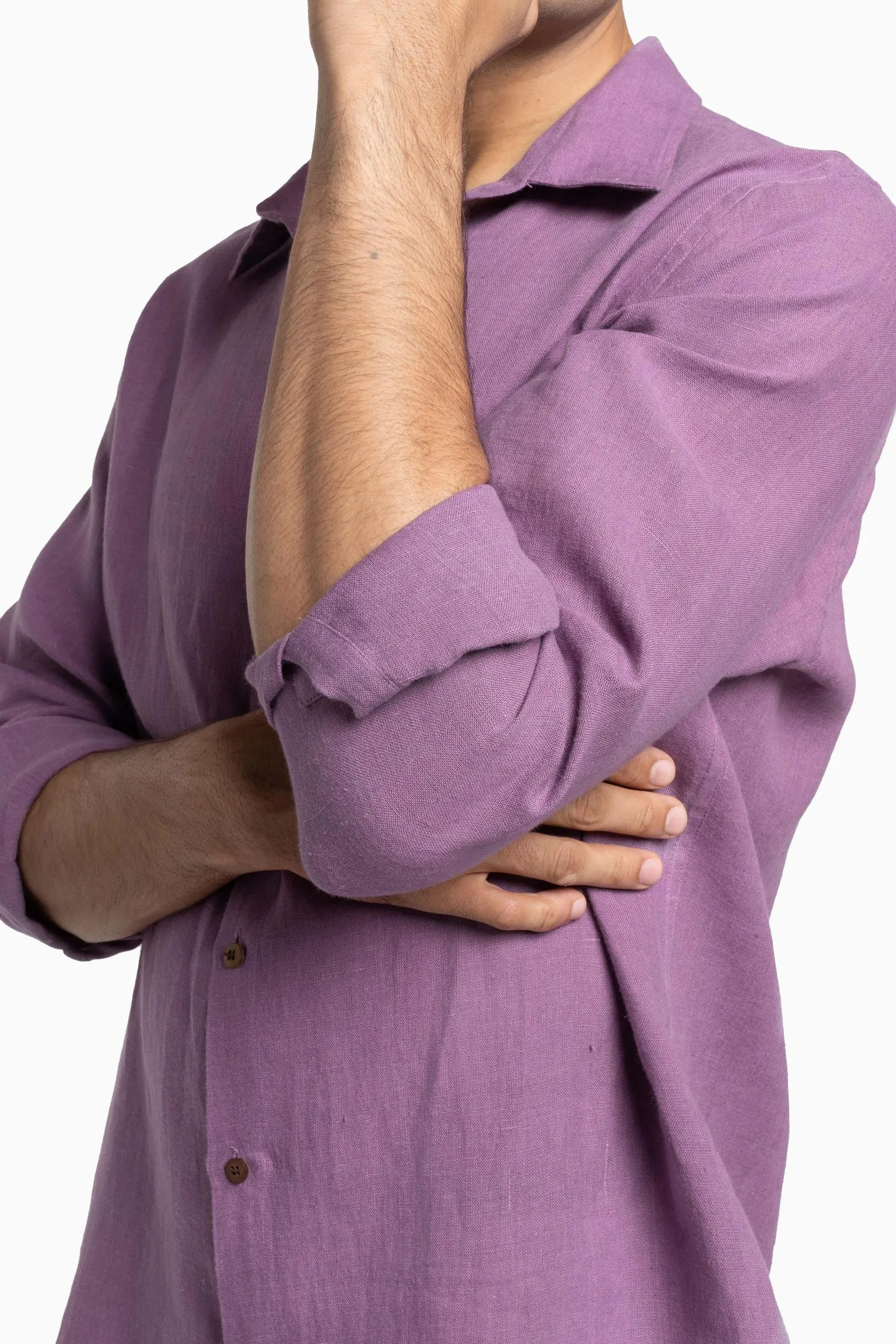 Linen Abel Shirt-Sunburnt Yellow