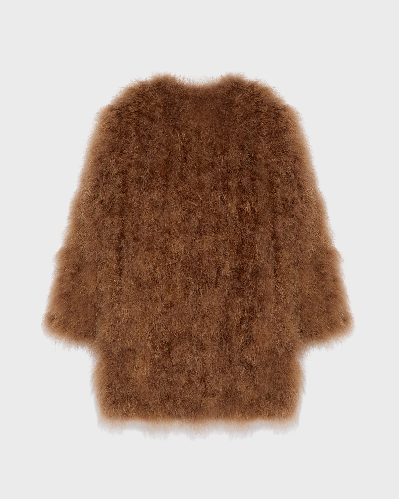 Long feather jacket