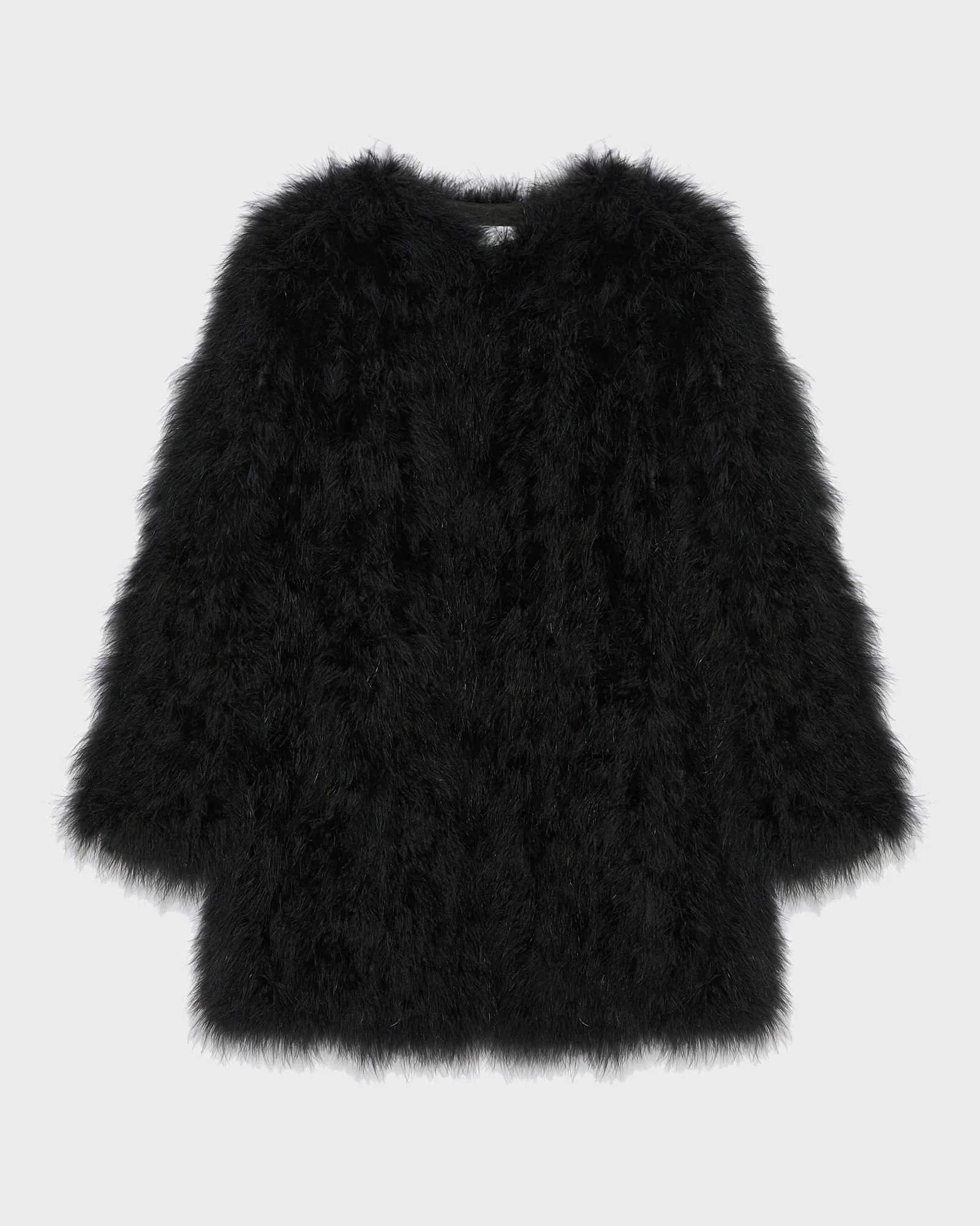 Long feather jacket