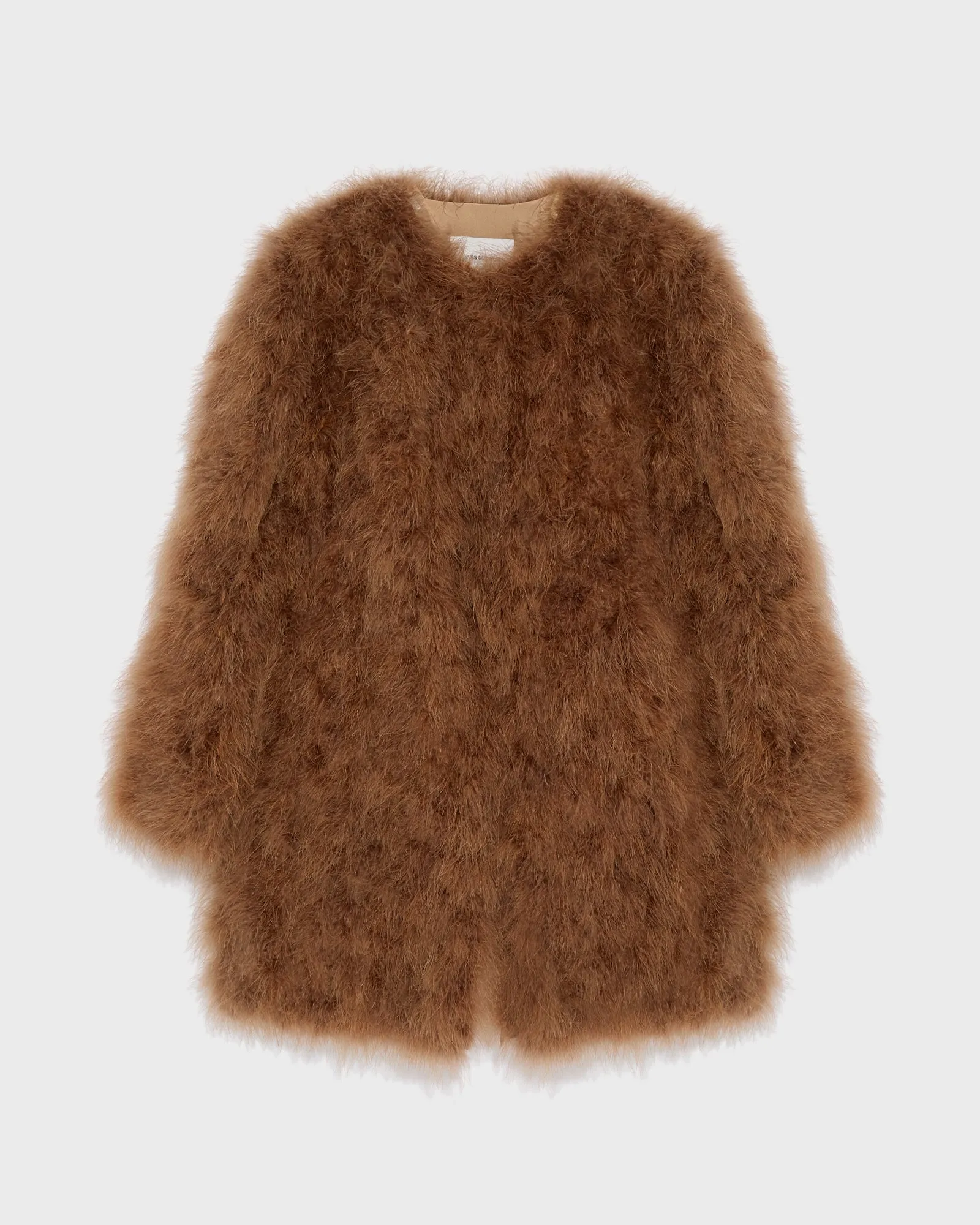Long feather jacket