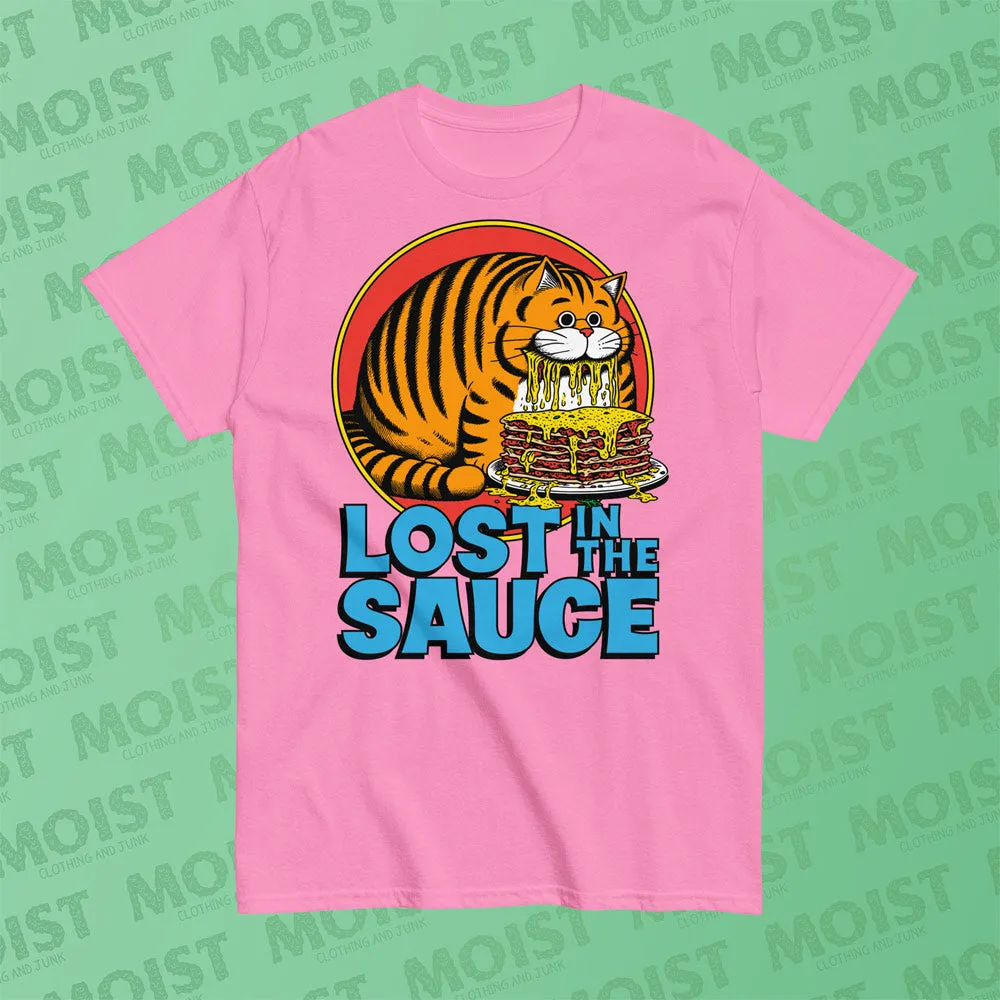 Lost in the Sauce Cat Tee Shirt | Gildan