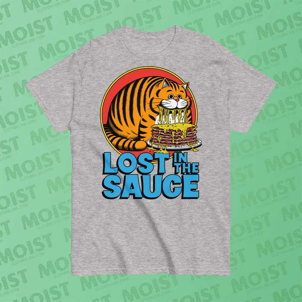 Lost in the Sauce Cat Tee Shirt | Gildan