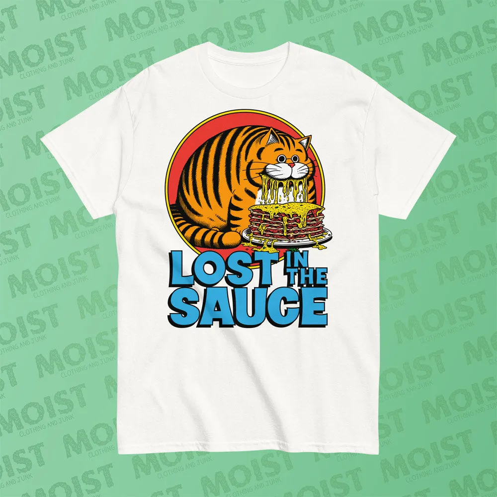Lost in the Sauce Cat Tee Shirt | Gildan
