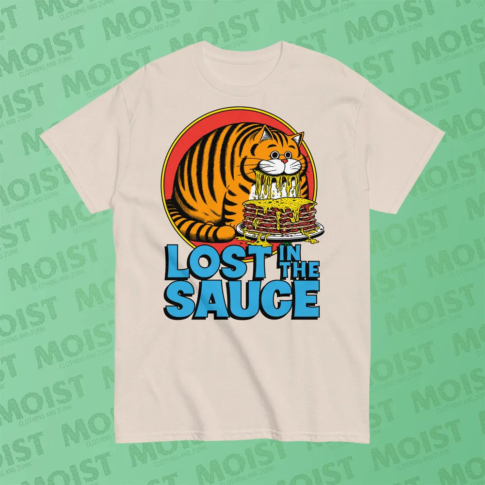 Lost in the Sauce Cat Tee Shirt | Gildan