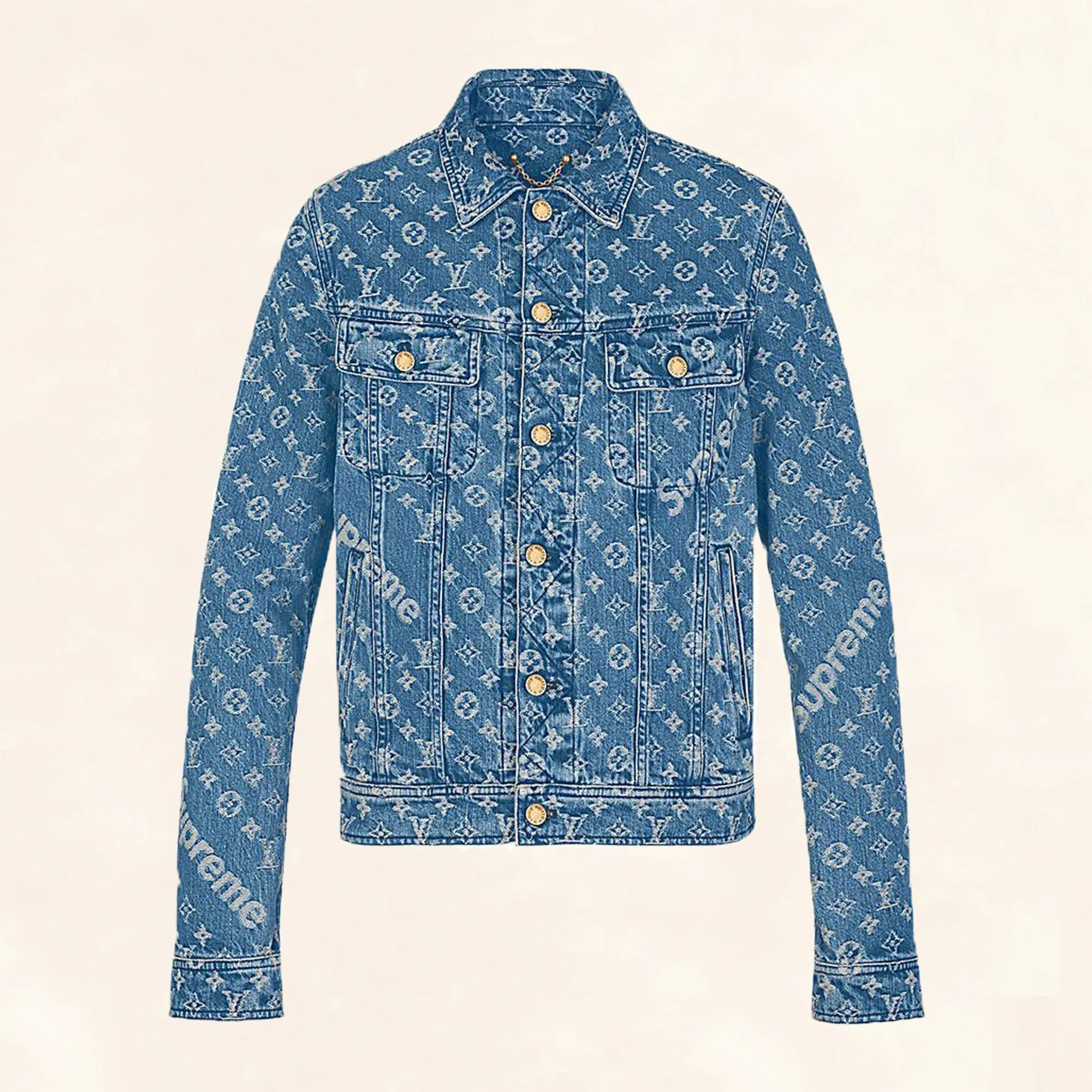 Louis Vuitton | Supreme Denim Monogram Jacket | 56
