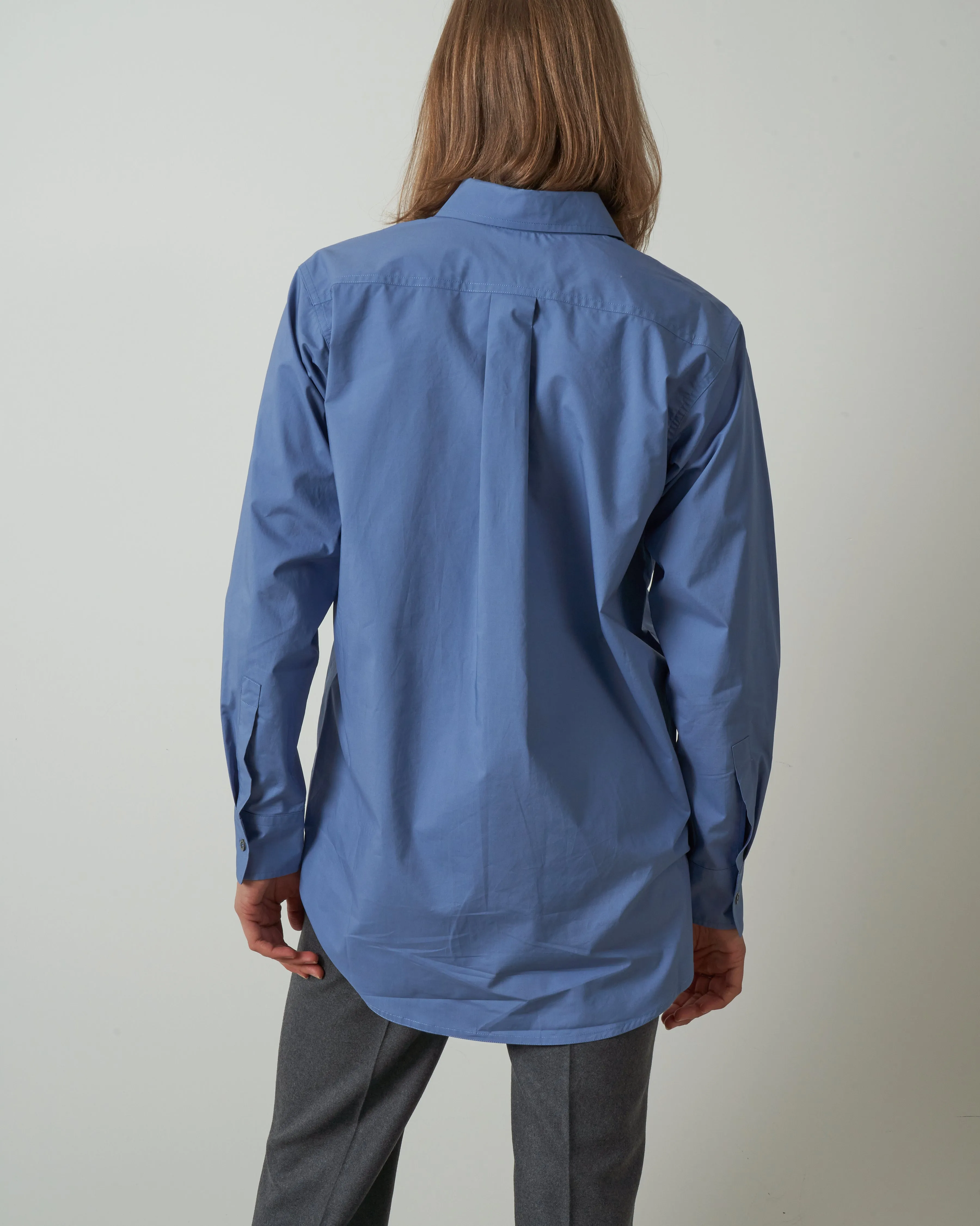 lslv polo-style shirt - woven andaman sea