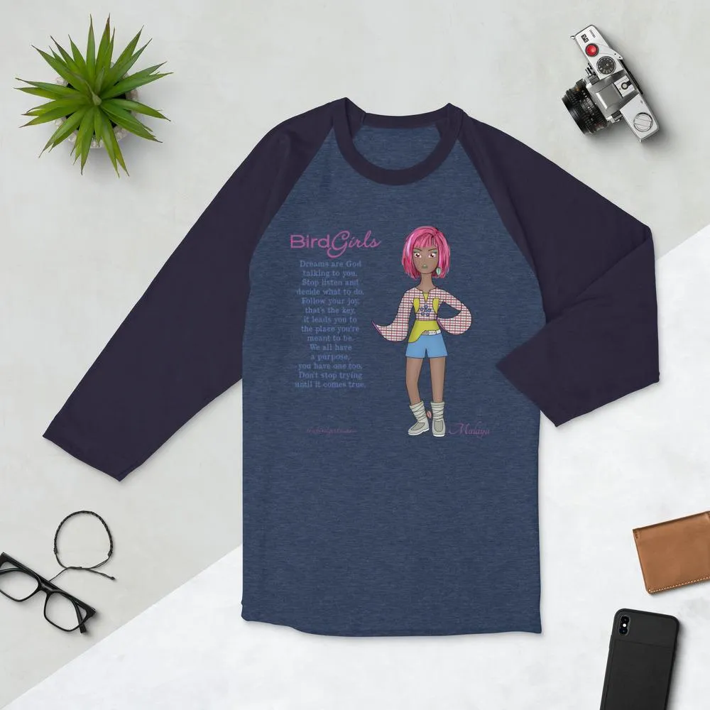 Malaya 3/4 sleeve raglan shirt