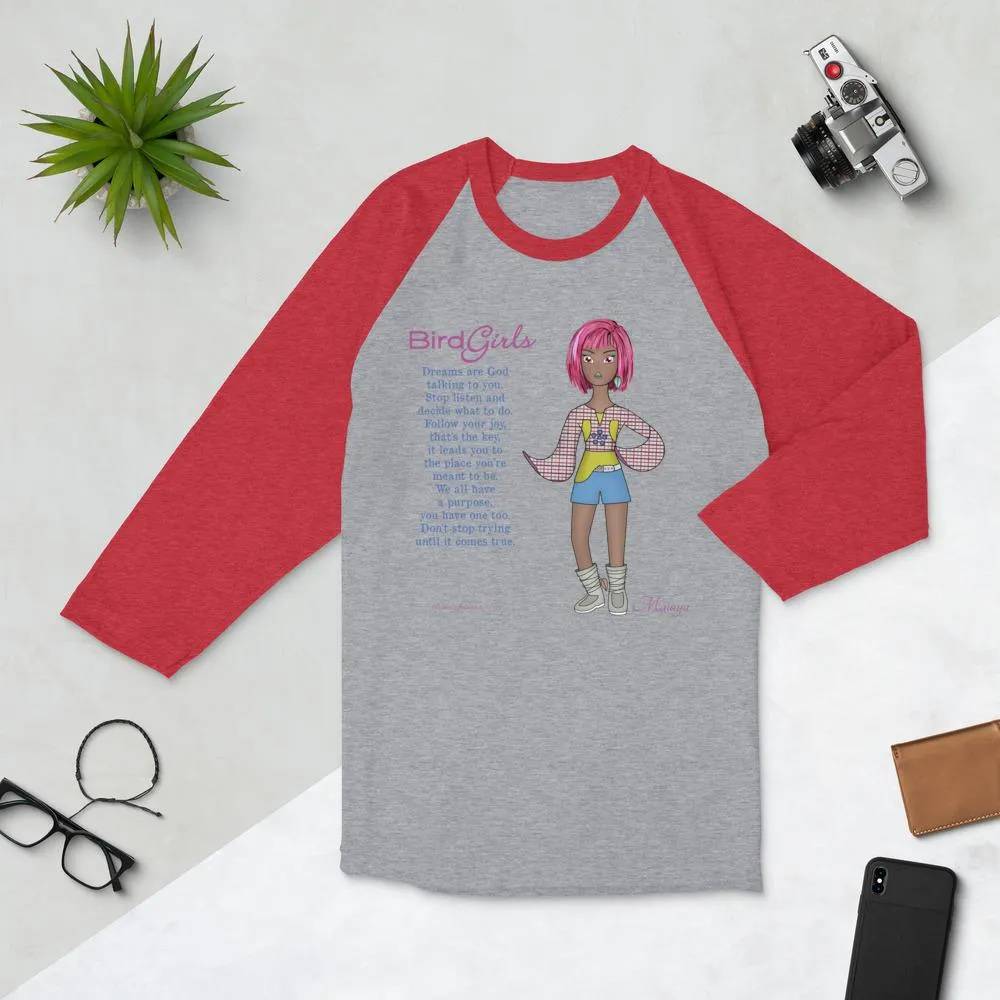 Malaya 3/4 sleeve raglan shirt